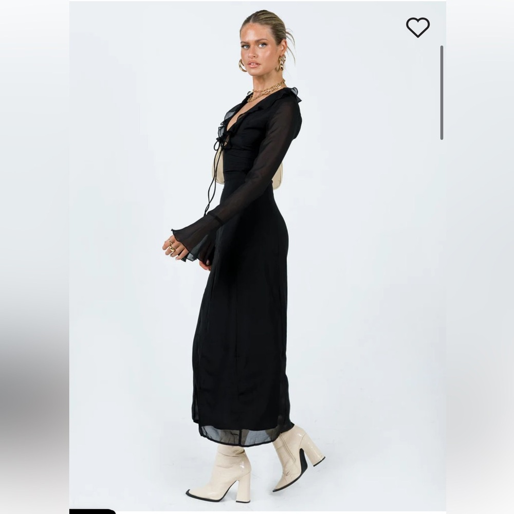NWOT ROSALIA MAXI DRESS BLACK - Picture 2 of 8